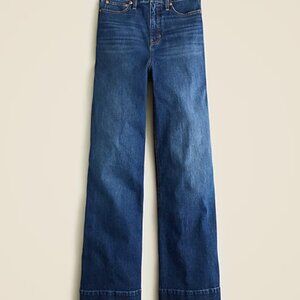 J Crew Womens Wide Leg Trouser Denim Jean Size 29 Wesly Wash